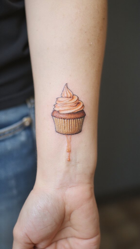 Cupcake with Frosting Drip