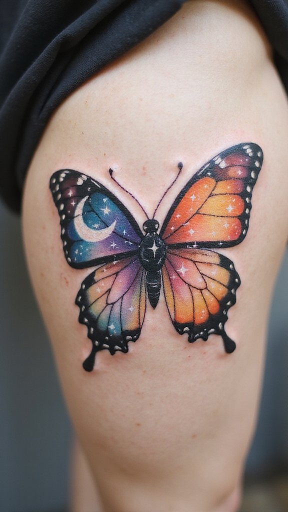 Butterfly with Celestial Elements
