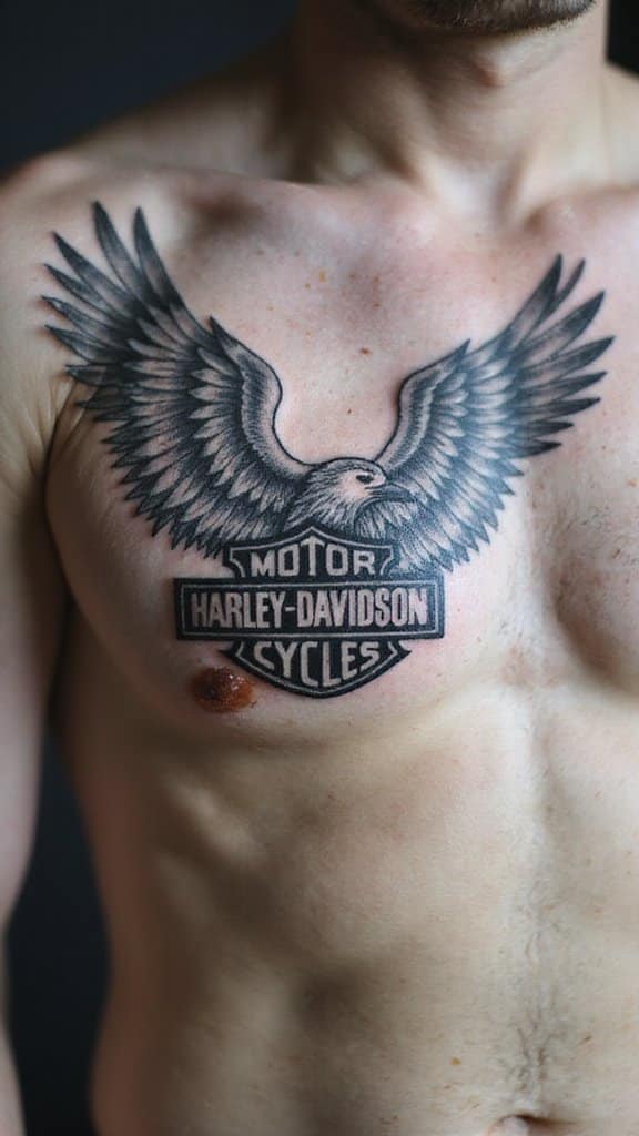 Harley Davidson Logo with Wings