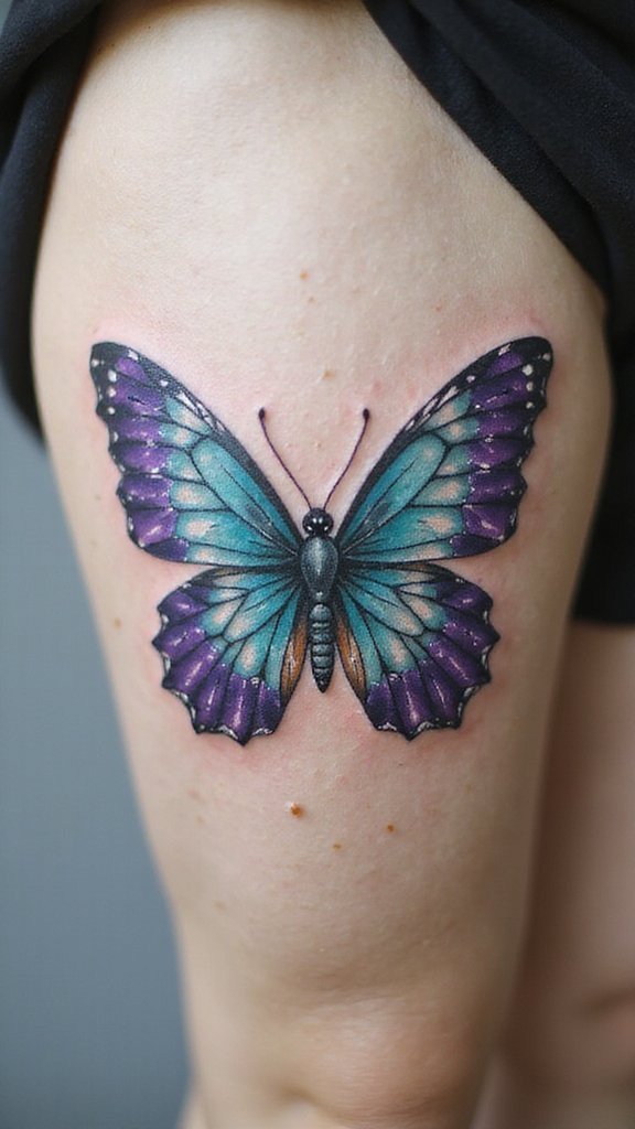 Butterfly with Crystal Geodes