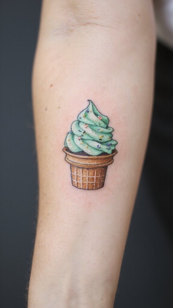 Cupcake with Waffle Cone Base