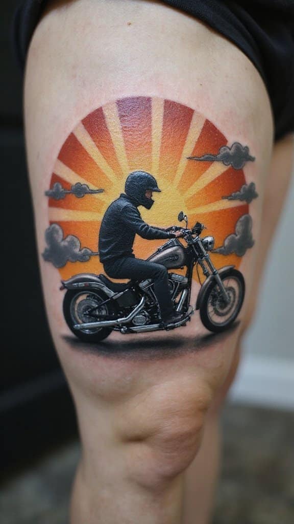 Chopper and Rider Silhouette