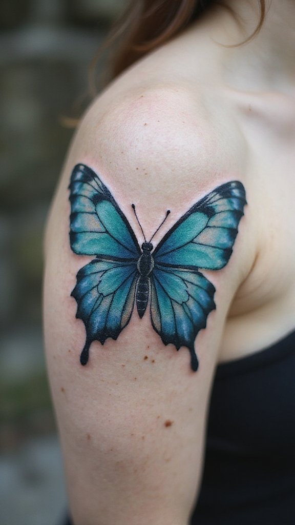 Butterfly with Ocean Waves