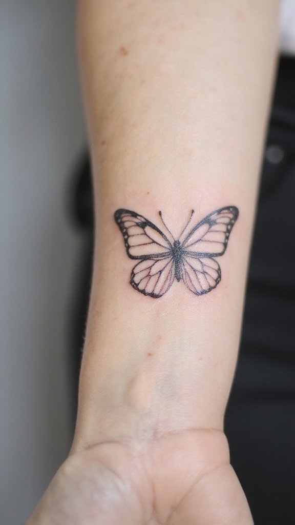 Minimalist Butterfly Outline