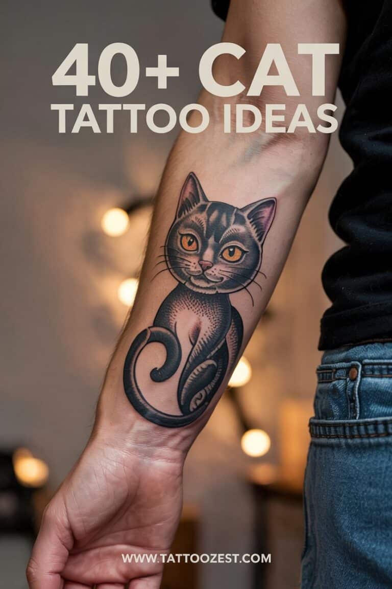 Express Your Love For Felines With 40 Intriguing Cat Tattoo Ideas