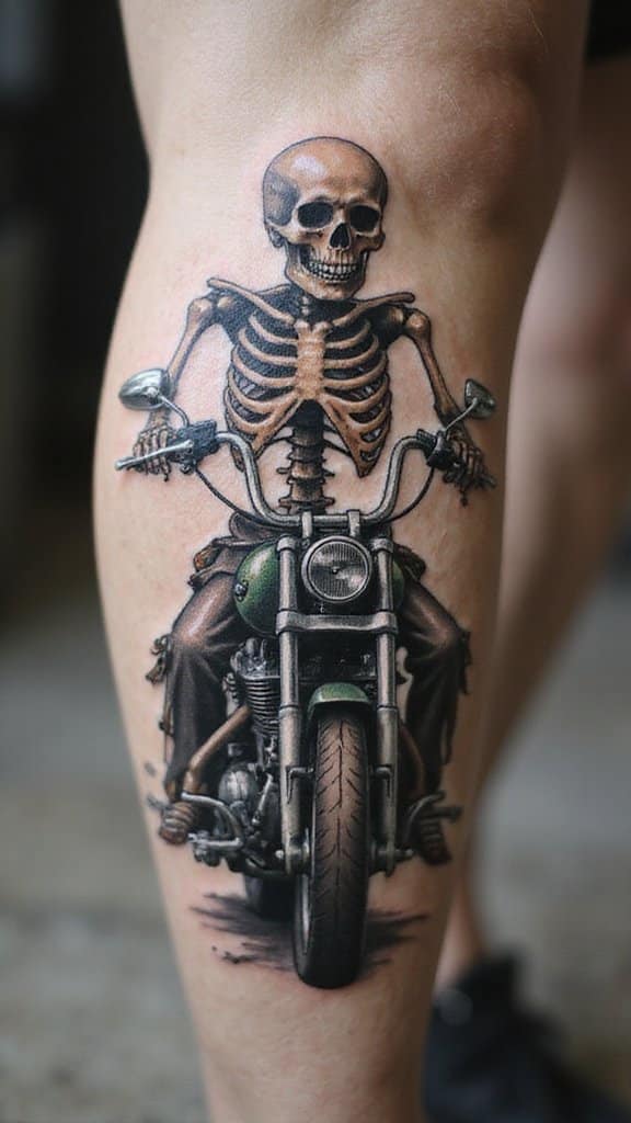 Motorcycle Skeleton Rider
