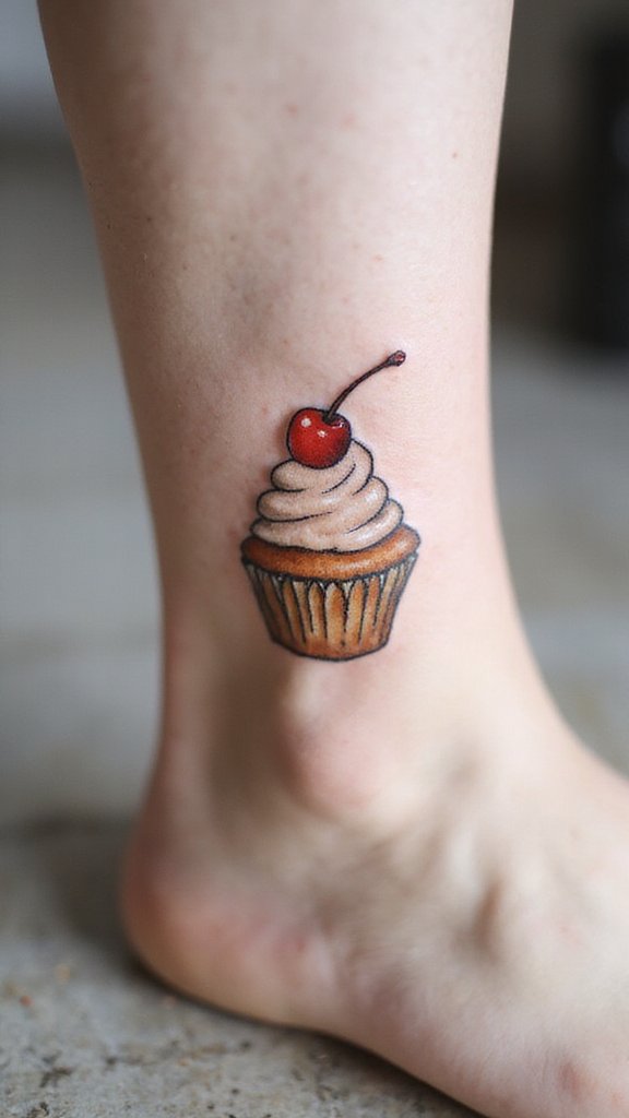 Cupcake with Cherry Top