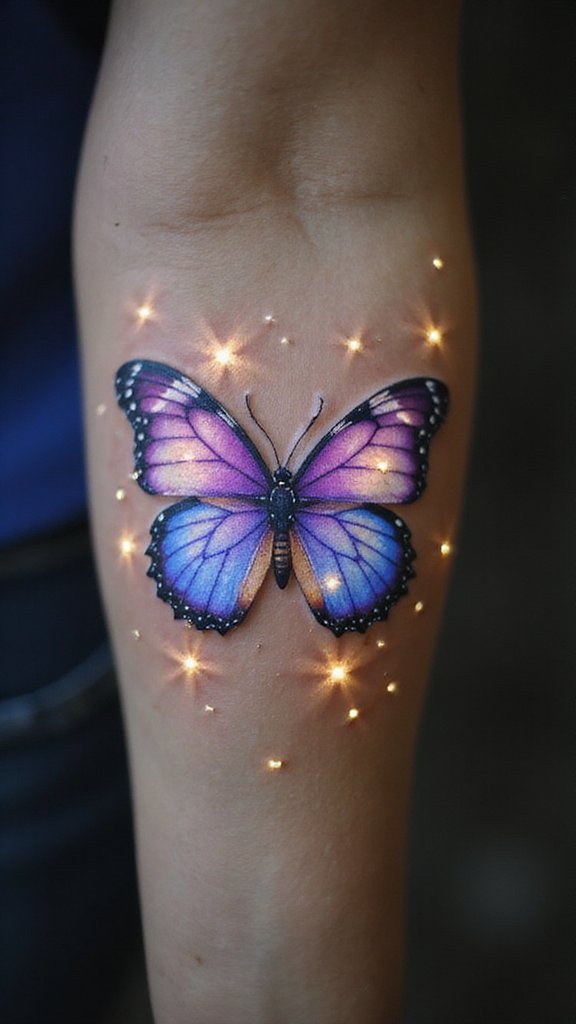 Butterfly with Fireflies