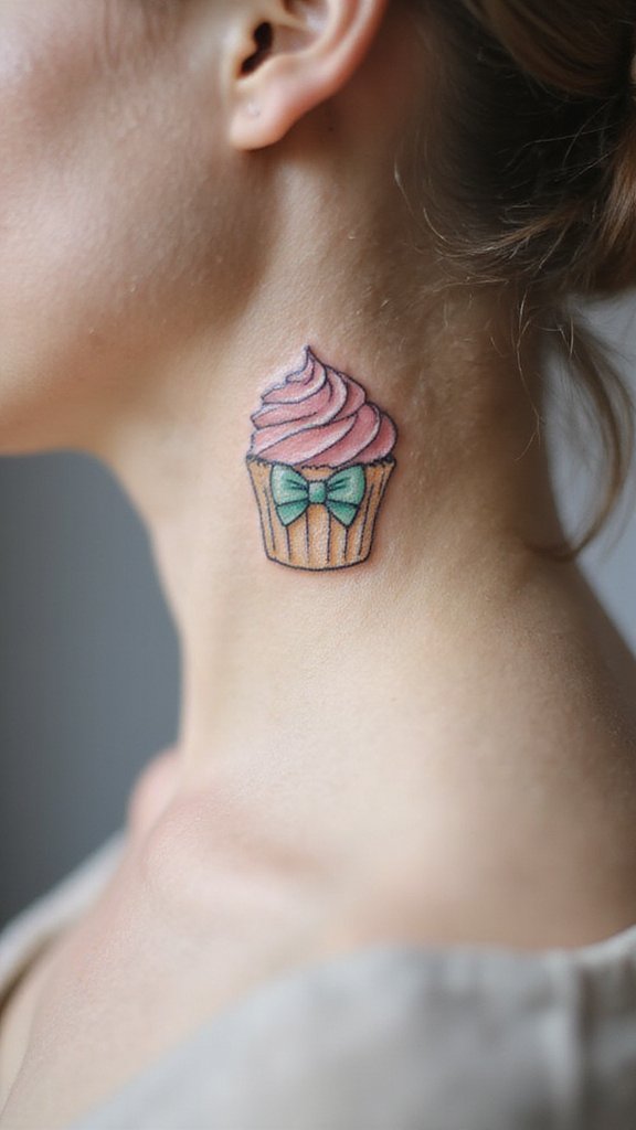 Cupcake with a Bow Tie